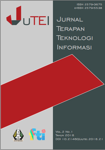 					View Vol. 2 No. 1 (2018): Jurnal Terapan Teknologi Informasi
				