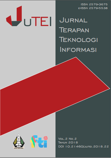 					View Vol. 2 No. 2 (2018): Jurnal Terapan Teknologi Informasi
				