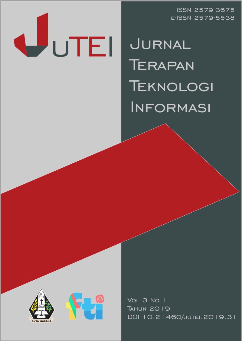 					View Vol. 3 No. 1 (2019): Jurnal Terapan Teknologi Informasi
				